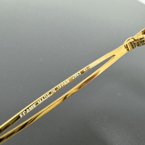 Christian Dior Eyeglasses 2863 41 Gold & Tortoise Red 56 []16-140 - Picture 10 of 16